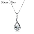 Черный ость новые винтажные Серебристые кулоны колье из натуральной 925 стерлингового серебра кулоны из нержавеющей стали ювелирные изделия классический воды-висячие серьги для женщин P084