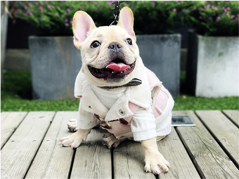 Товары для домашних животных товары для собак зимняя теплая одежда для домашних животных для маленьких и больших собак Французский бульдог только жилет