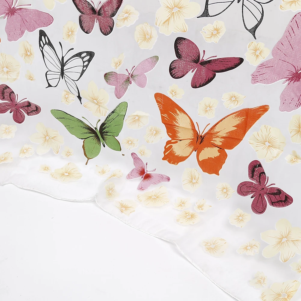 Красочные бабочки Тюль занавес гостиной прозрачные современные подзоры окна шторы спальня стекло Пряжа Ткань романтический декор