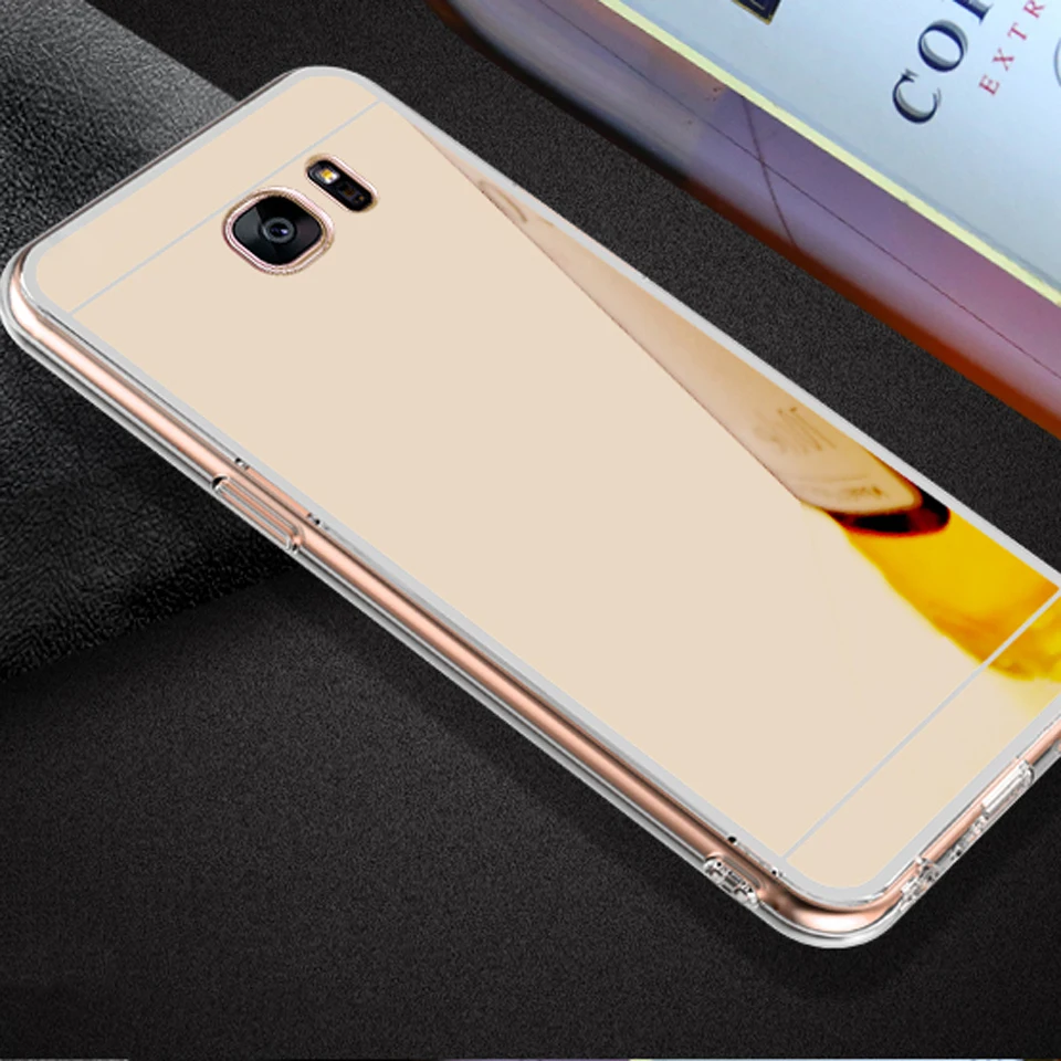 Блестящее зеркало ТПУ чехол для Samsung Galaxy Note 8 S8 S9 Plus S7 Edge A3 A5 A7 J3 J5 J7 2016 2017