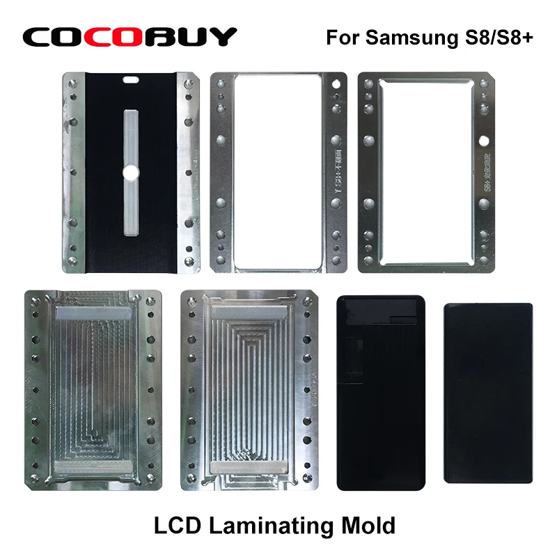 Форма для ламинирования samsung Galaxy S8/S8plus unbent flex lcd поляризатор для пленки ОСА пленка стеклянное ламинирование Ремонт Форма для машины YMJ