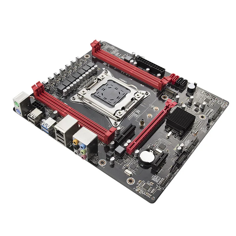 X79 материнская плата LGA2011 E5 2680 v2 USB3.0 SATA3 PCI-E NVME M.2 SSD Xeon процессор 64GRAM | Компьютеры и