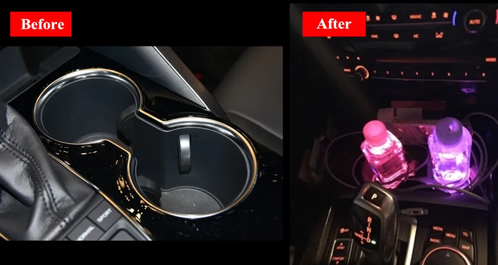 PFTKJCP USB Автомобильный светодиодный подставка под чашку для Land Rover светодиодный светильник для бутылки с водой держатель для напитков шоу лампа красный зеленый синий белый цвет