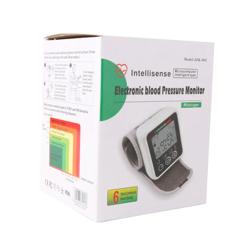 Intellisense электронный монитор кровяного давления тип запястья RZ 203 медицинский