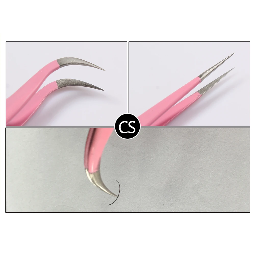 Пинцет VETUS из нержавеющей стали для наращивания ресниц инструменты