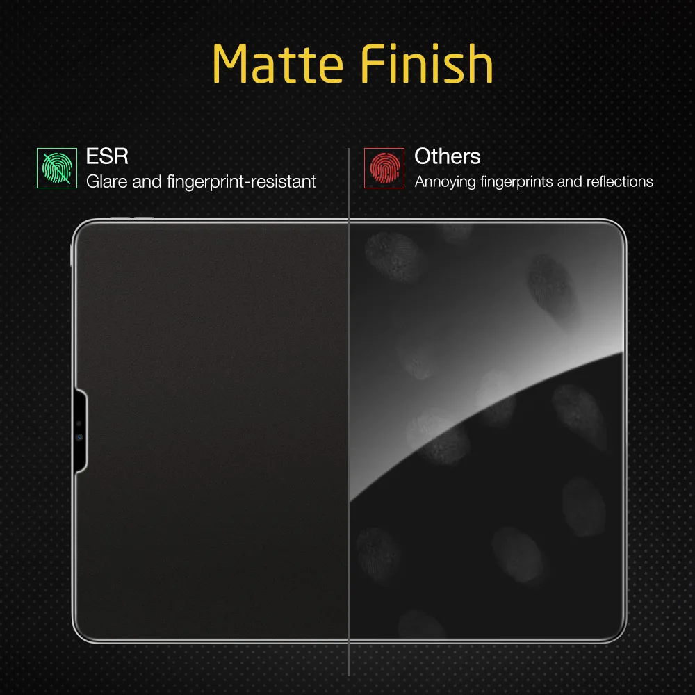 2 шт./лот ESR бумажный протектор экрана для iPad Pro 11 Антибликовая матовая ПЭТ-пленка поддерживает Apple Pencil для iPad Pro 11