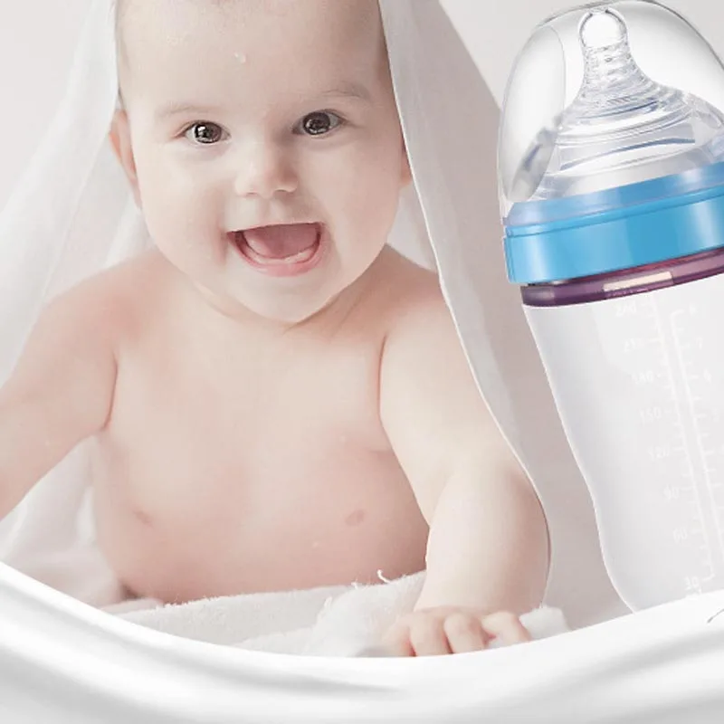 MMBABY детские бутылочки 250 мл полная силиконовая бутылка имитация бутылки молока