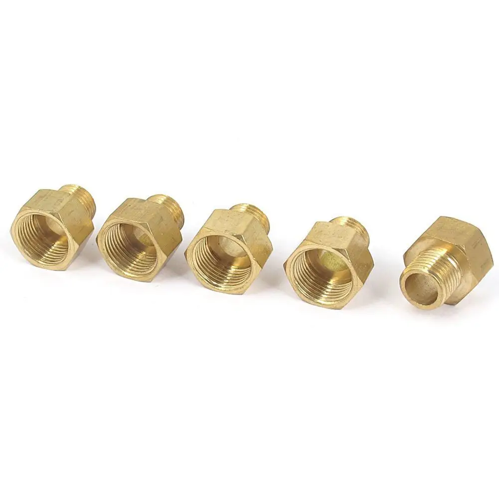 3/8BSP x 1/4BSP M/F Резьбовая Шестигранная головка Латунная Труба Редуктор Втулка 5 шт |
