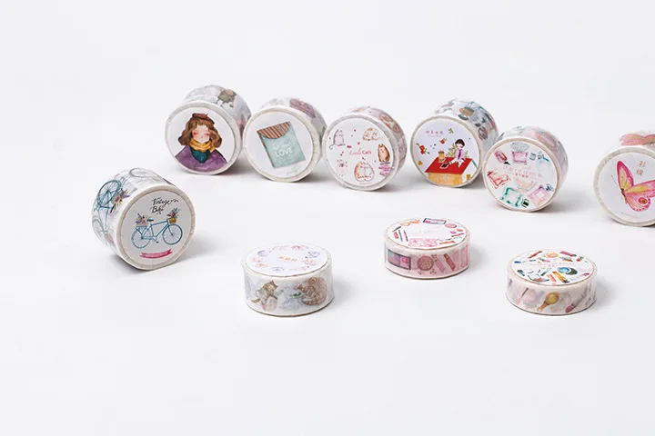 Крутая клейкая лента с кошкой бабочкой Васи Kawaii Милая декоративная лента DIY наклейки Скрапбукинг для детей дневник альбом