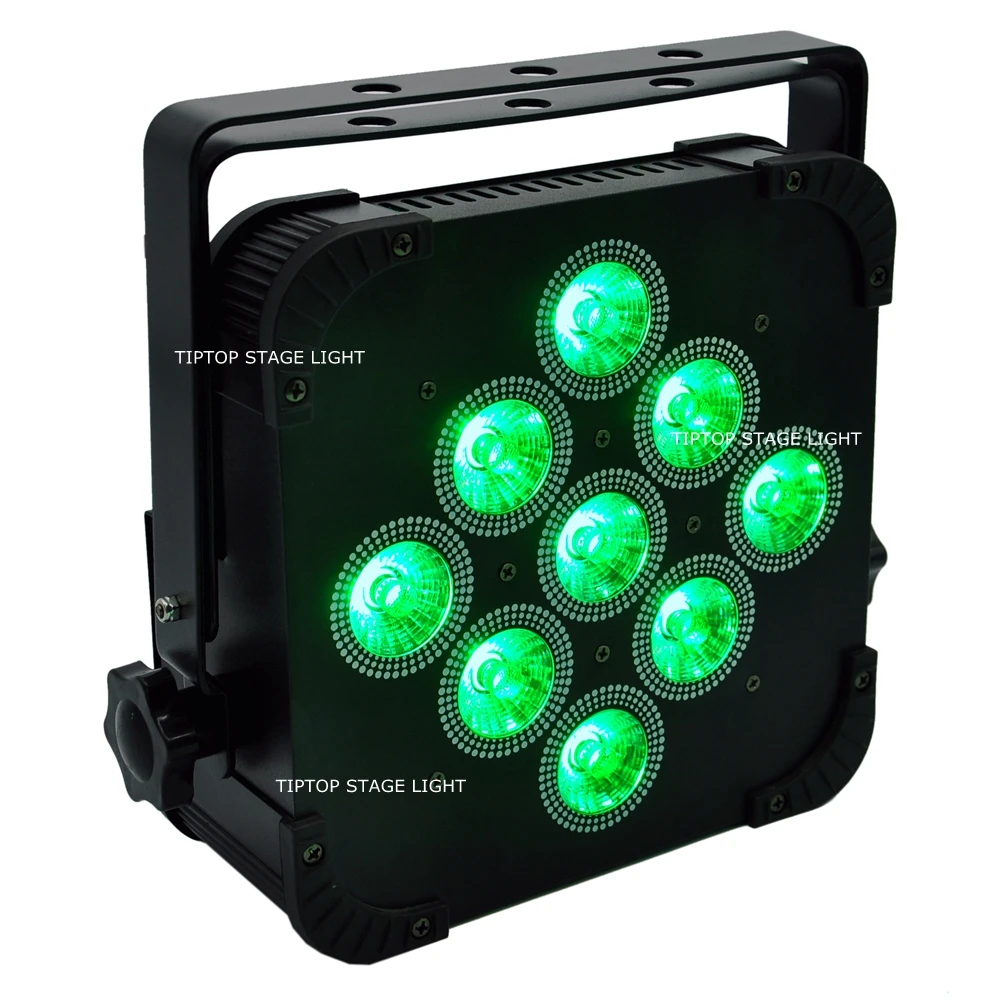 20 шт./лот 9x15 Вт 5в1 Led Par свет DMX512 квадрат профиль 5/9 каналов диско 90в 240в RGBWA Цвет DMX
