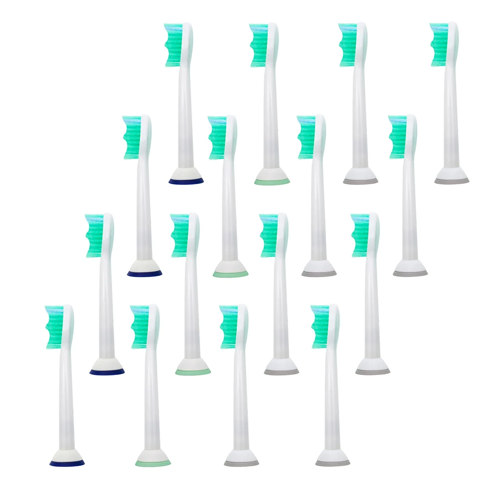 Замена Зубная щётка головок для зубной щетки Philips Sonicare ProResults HX6942 HX6530 HX9340 HX6930 HX6950 HX6710 HX9140 R710 - Цвет: 16pcs