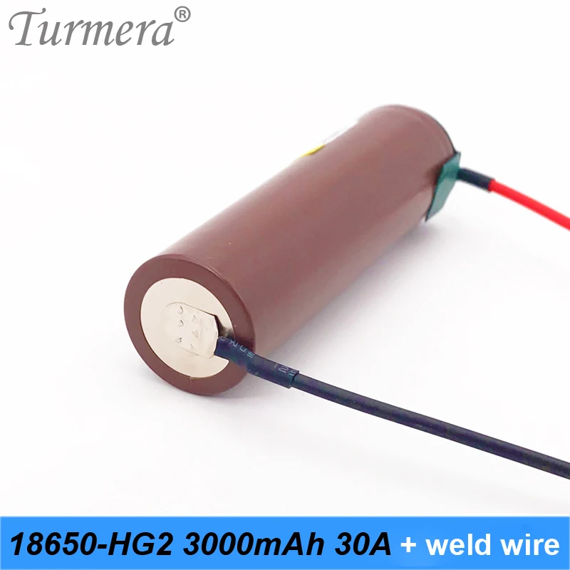 Turmera для HG2 18650 3000mAh перезаряжаемый аккумулятор электронных сигарет