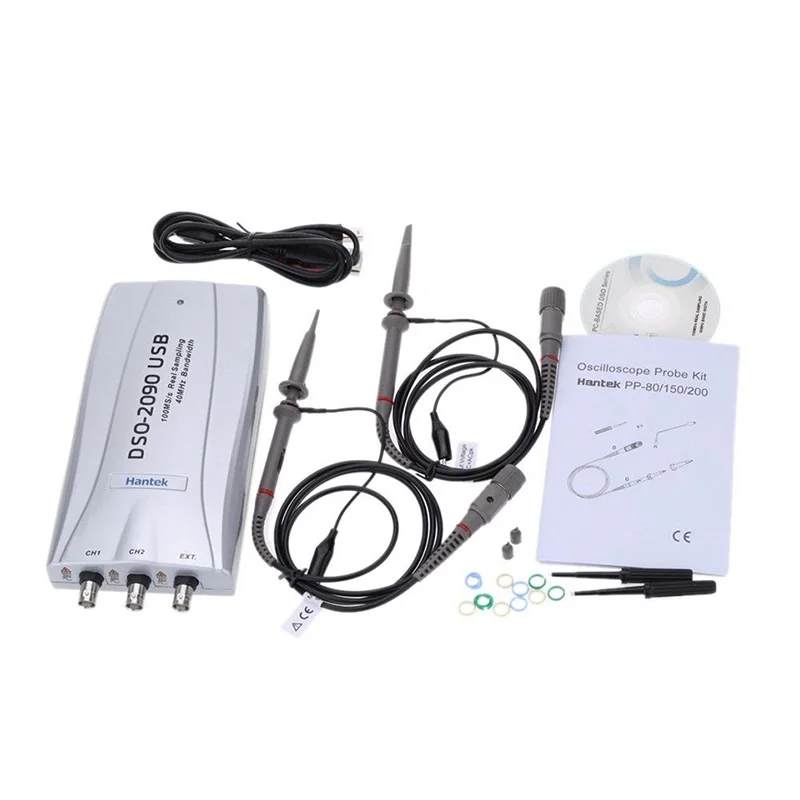 Hantek DSO2250 PC USB осциллограф 2 цифровых каналов DSO 2250 100 МГц полоса пропускания 250MSa/s