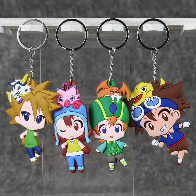 Брелок Приключения Digimon 8 шт./лот детские игрушки брелок TAICHI YAMATO Agumon Patamon подвесные