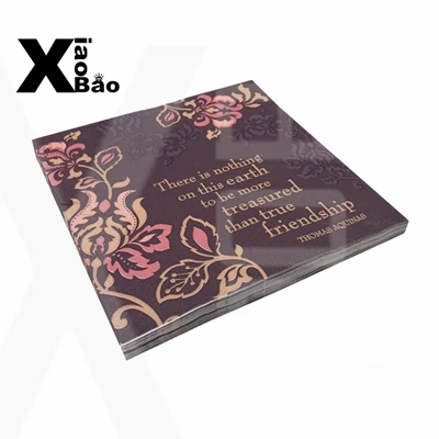 20pcs Napkins Причудливый букет цветов 20 шт. вечерние салфетки розы этикетка бутылки наклейка коробка свадебных приглашений сумка предметы для украшения дня рождения - Цвет: 20pcs Napkins