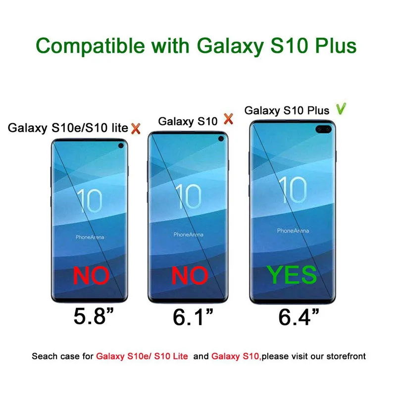Чехол для телефона Samsung Galaxy S10 Plus Note 10 Прозрачный блестящий чехол с разноцветным