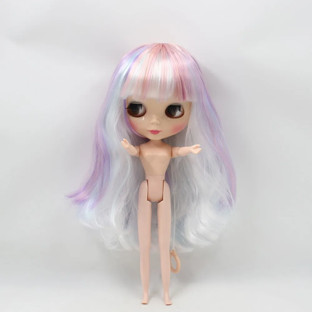 Продажа бесплатная доставка телесный цвет doll красочные волосы Blyth (BLWS 996) | Игрушки