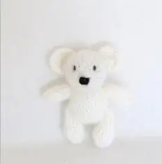 Toy 1 Одежда для новорожденных, мохер, вязаные детские ползунки с капюшоном, набор для фотосъемки, вязаные крючком Детские Мягкие Шапки и комбинезон, реквизит для фотосессии - Цвет: Toy 1