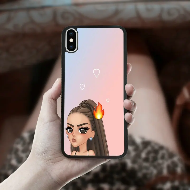 Чехлы с рисунком для iphone X XS чехол мобильного телефона Черная задняя крышка