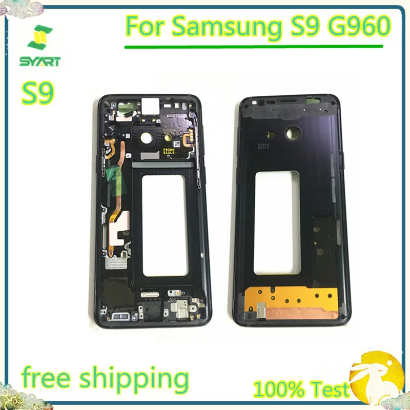Корпус для Samsung Galaxy s9 Боковая кнопка средняя рамка металлическая пластина S9 G960 G960F