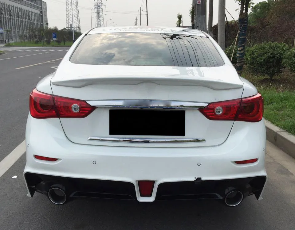 PP передний бампер задний бампер exhuast наконечники обвес подходит для Infiniti Q50 автомобильные аксессуары