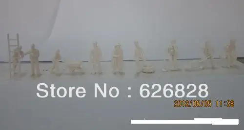 Prt1:87 хорошо неокрашенных фигур работников людей HO Scale 100 шт.|ho scale|unpainted figurefigures people |