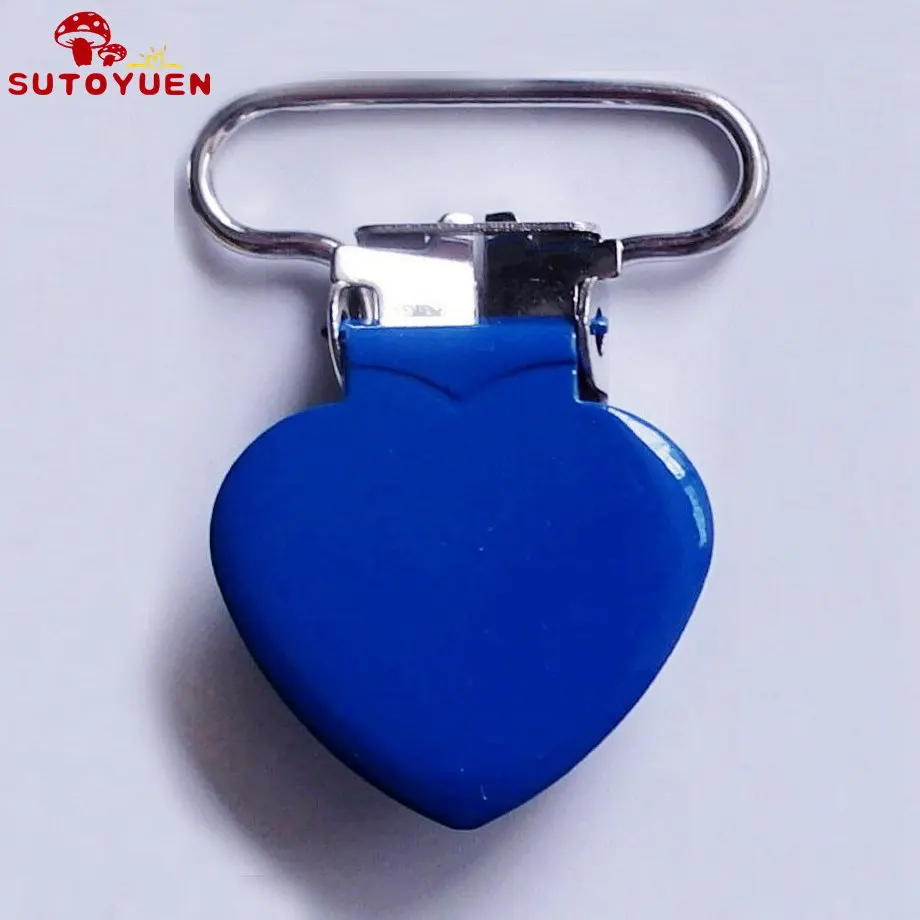50 шт. сердце ШАП металлические зажимы эмали Pacifier клипы/чулок клипы Поставщики и производители - Цвет: 04