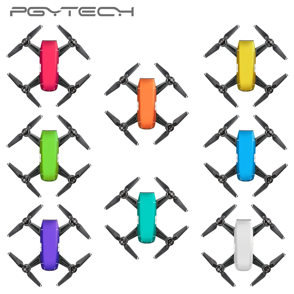 PGYTECH новые наклейки кожи для DJI Spark серии красочная и яркая шотландская пленка