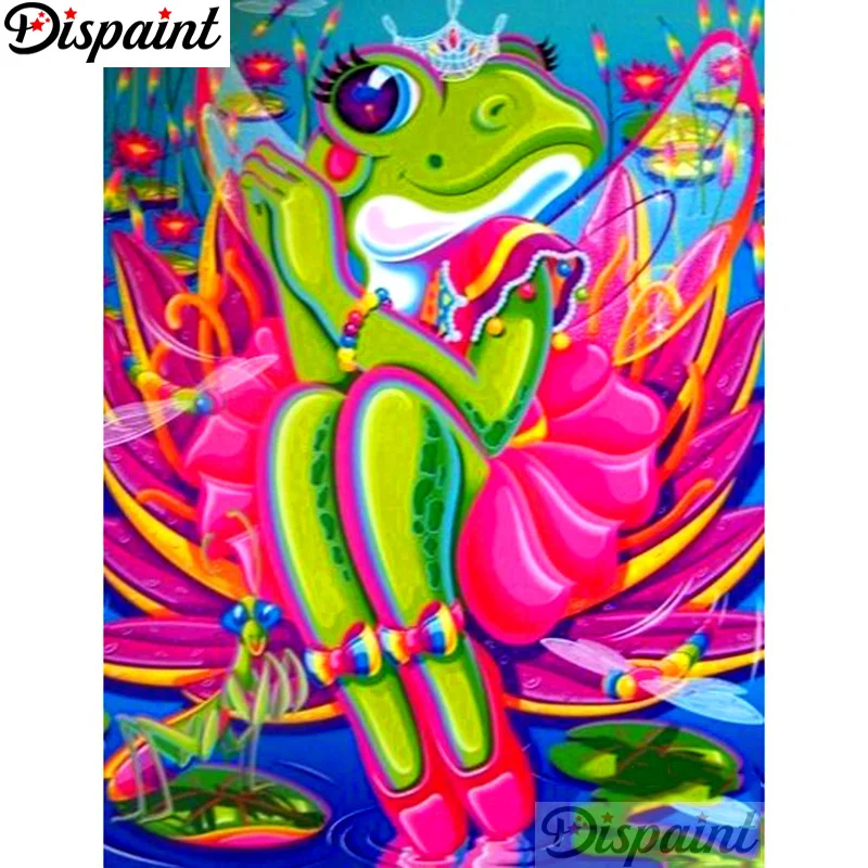 

Dispaint Full Square/Round Drill 5D DIY Diamond Painting "Cartoon frog scenery"3D Embroidery Cross Stitch Home Decor Gift A12690