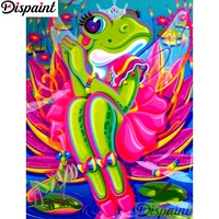 dispaint full squareround drill 5d diy diamond painting cartoon frog scenery3d embroidery cross stitch home decor gift a12690