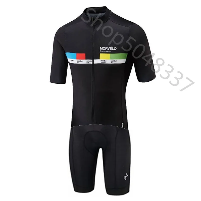 7 Триатлонный обтягивающий костюм Morvelo Pro велосипедные наборы Ropa Ciclismo Велосипедное трико одежда мужская велосипедная Джерси гидрокостюм костюмы - Цвет: 7