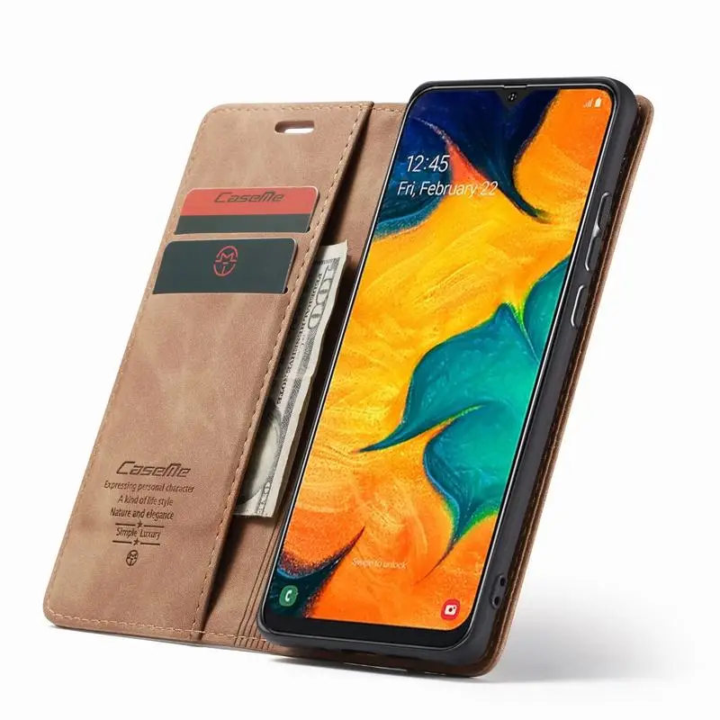 Чехол для телефона для samsung Galaxy A40 Чехол-книжка на магните чехол для samsung A40 кожаный роскошный винтажный Чехол-подставка