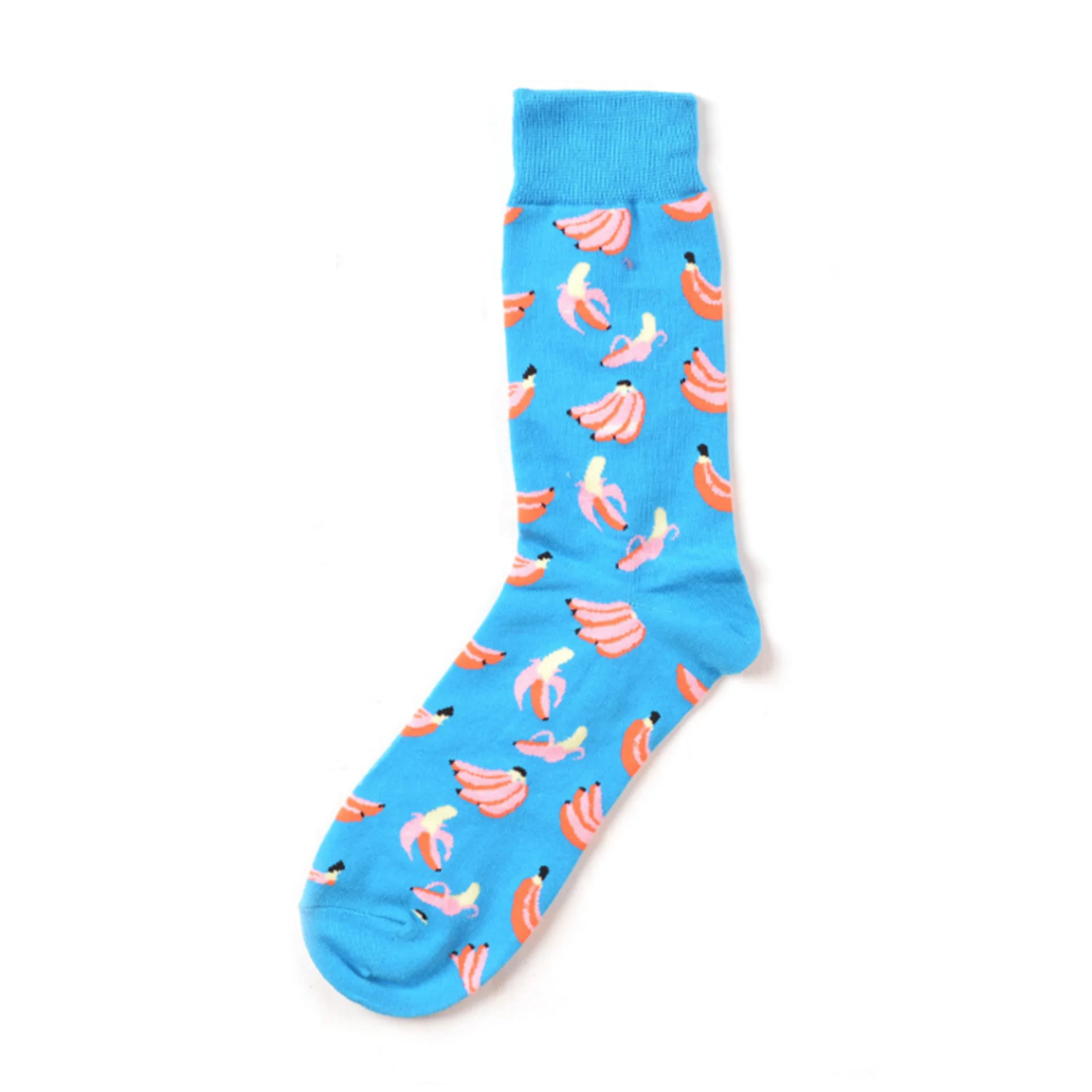 socks banana Новые цветные носки для мужчин и женщин с изображением еды суши, повседневные носки в стиле Харадзюку, дизайнерские брендовые длинные модные носки для катания на коньках - Цвет: socks banana