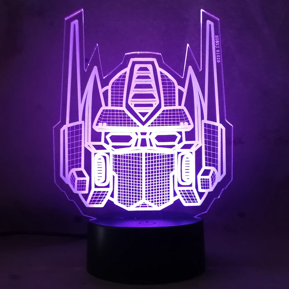 3D персонаж мальчик подарок Трансформеры Иллюзия Стол СВЕТОДИОДНЫЙ ночник