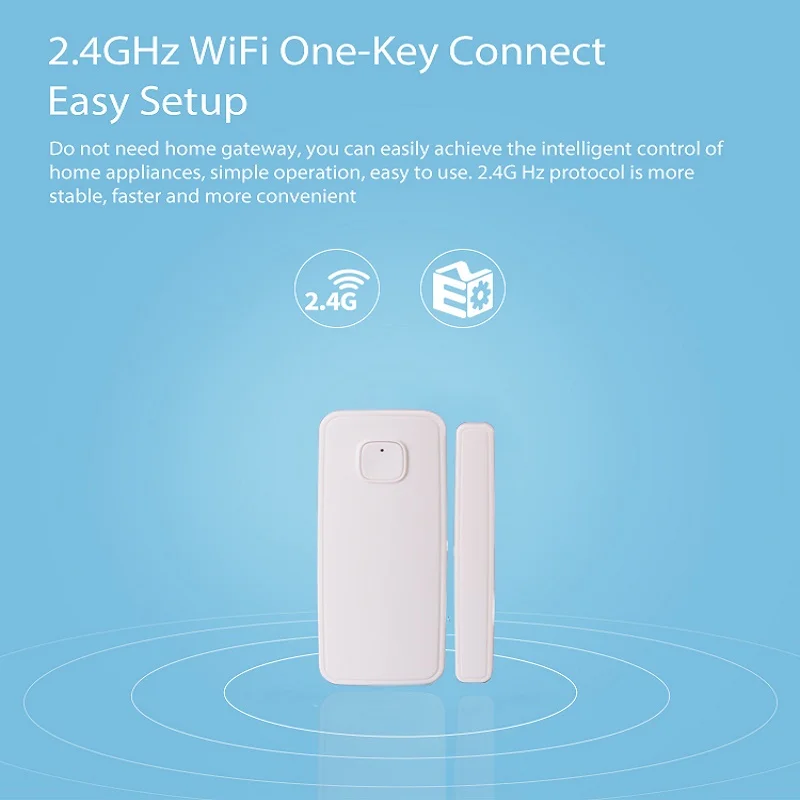 WiFi Door/Window Sensor Motion Detector APP Remote Control Voice Wireless Home Security WIFI Alarm System For GoogleHome | Электроника