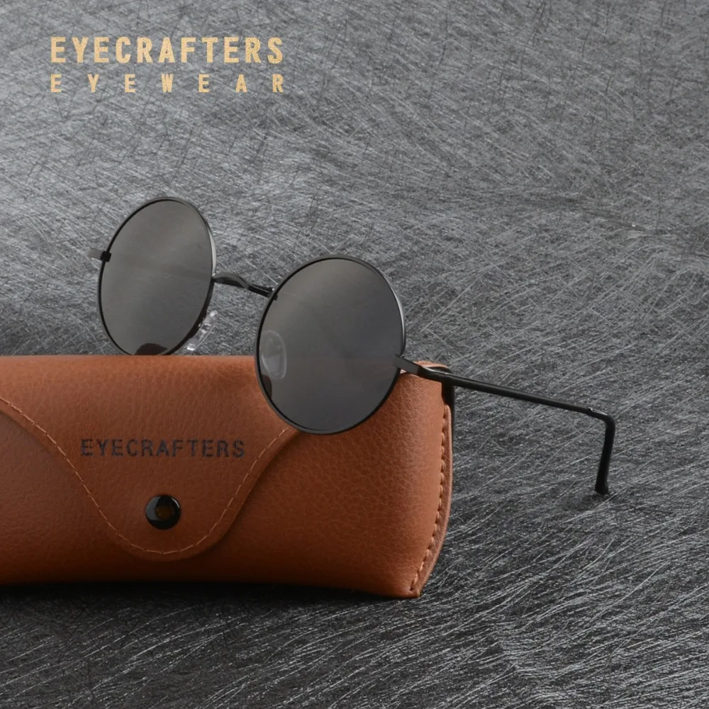 Солнцезащитные очки Eyecrafters в стиле стимпанк круглые поляризационные