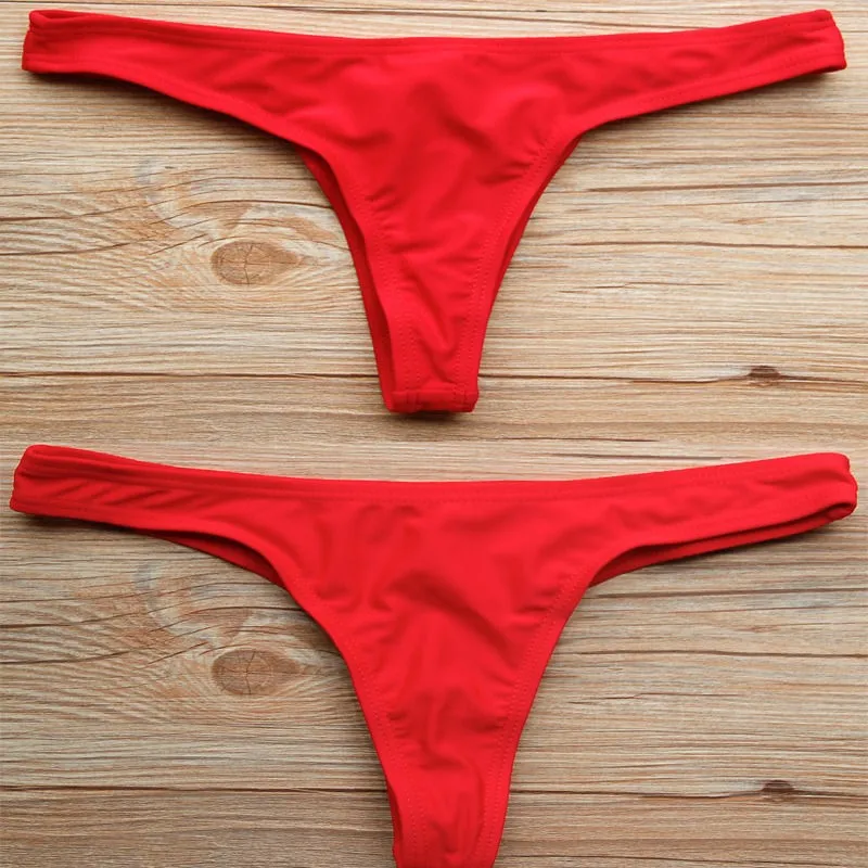 Пикантные Трусики бикини дно Для женщин бразильский Купальники для малышек летние Нижнее Бельё для девочек Купальник бикини Трусики для женщин Полу V Thong ванный комплект пляжная одежда 8 видов цветов стринги