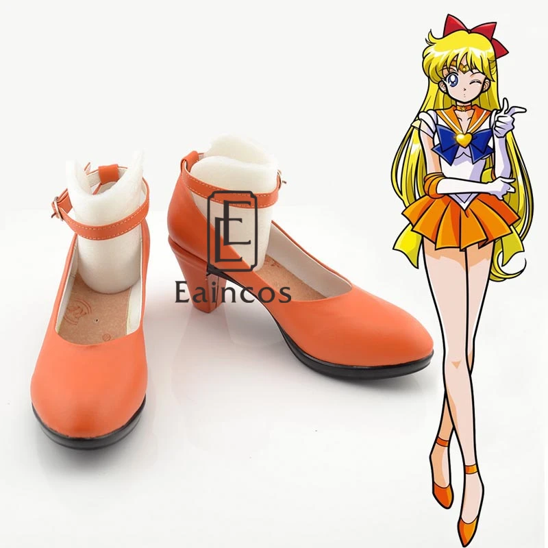 Аниме Сейлор Мун Винус Айно Минако косплей обувь на заказ | Тематическая одежда и