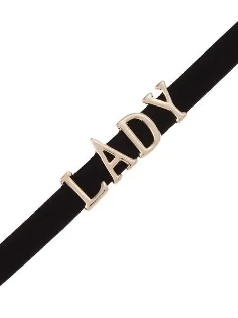 Брендовая Новинка женское ожерелье с металлическими буквами модный журнал