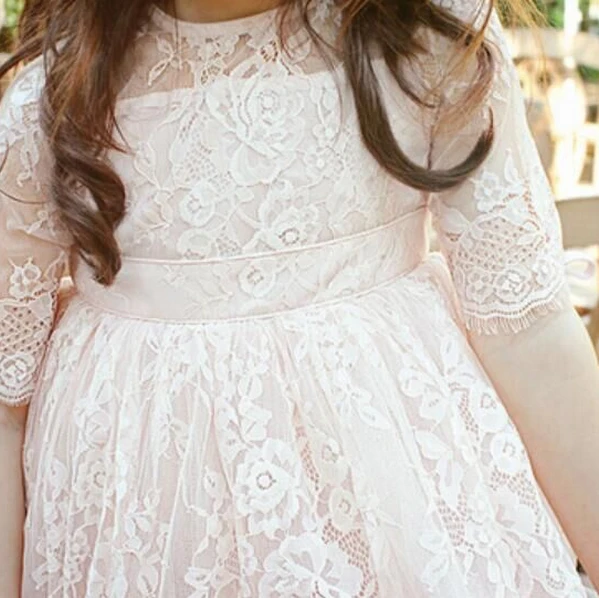 Princess 2017 Summer girls dress with sheer lace top tutu Korean style celebrity children kids clothes For Age 2-7T | Детская одежда и