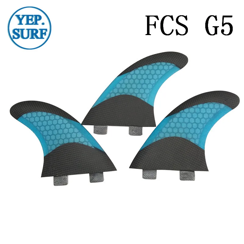 Prachas de Surf FCS G5 плавники 5 цветов Стекловолоконный плавник с Сотами в