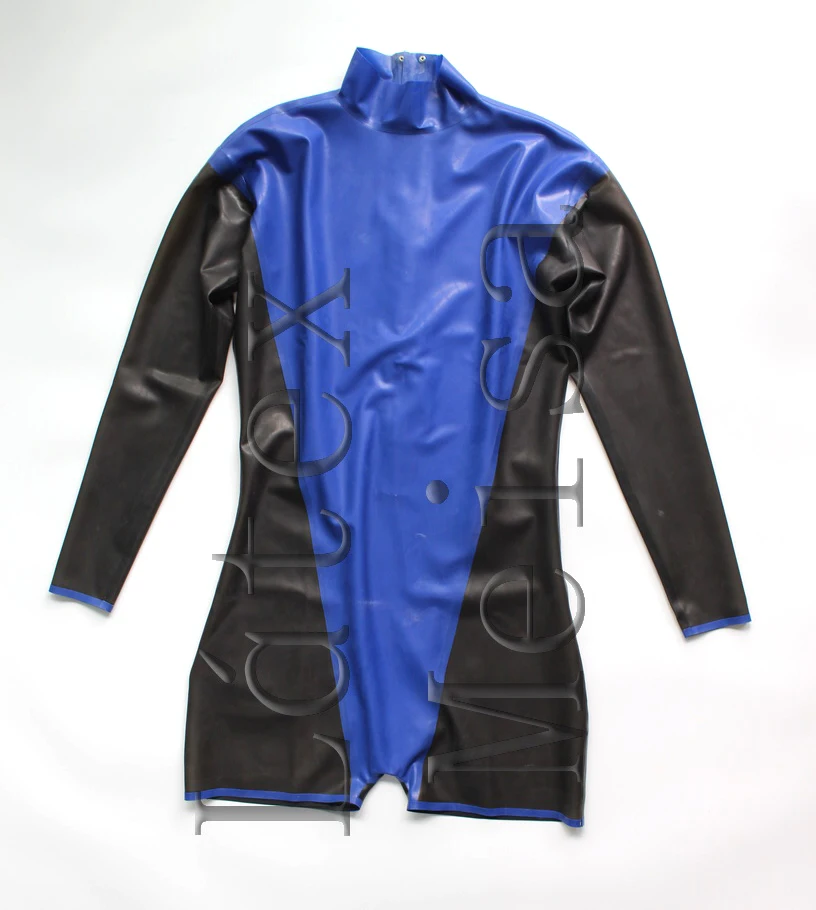 Мужской резиновый костюм с длинным рукавом латексный отслеживанием