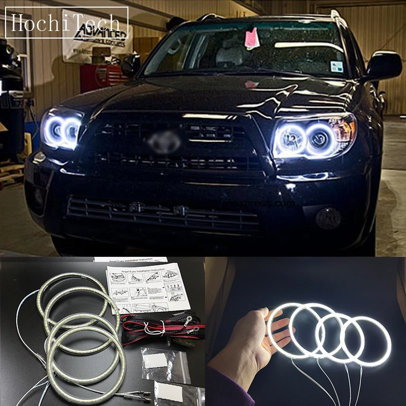 

HochiTech супер яркий белый свет SMD светодиодсветодиодный глаза ангела для Toyota 4runner 2006-2009 Стайлинг автомобиля дневные ходовые огни