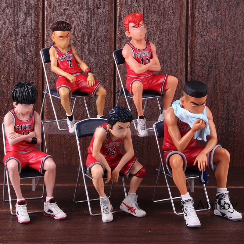 Slam Dunk Hanamichi Sakuragi Rukawa Kaede Mitsui Hisashi Акаги Такенори Miyagi Ryota фигурка Коллекционная модель игрушки