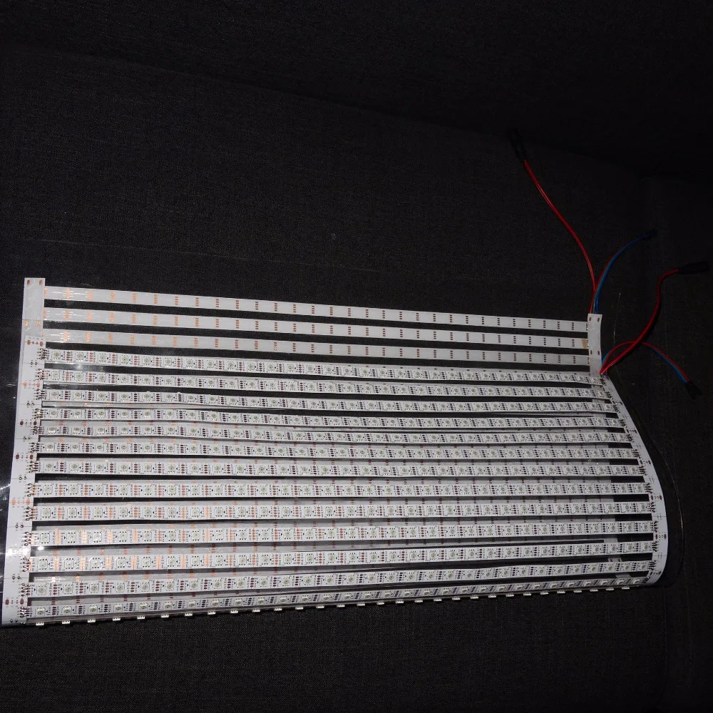 Полноцветная Гибкая светодиодная Пиксельная панель WS2813 доступная 30*30 пикселей RGB