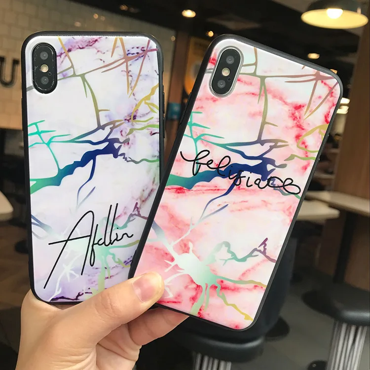 Floral rose varnish glossy soft shell marble phone case for Iphone X iphone 8 8plus 7 7plus 6 6splus 6s fundas |
