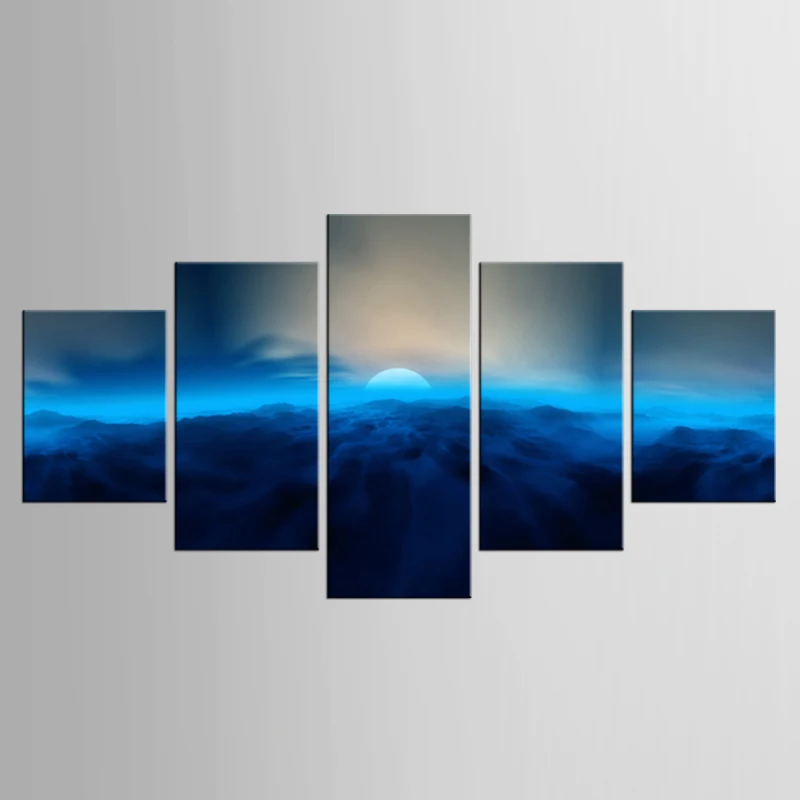 

5 шт. рамы настенные картины подарок украшение дома холст печати Красивая пятиконечная звезда оптовая продажа XL-FJ28-1