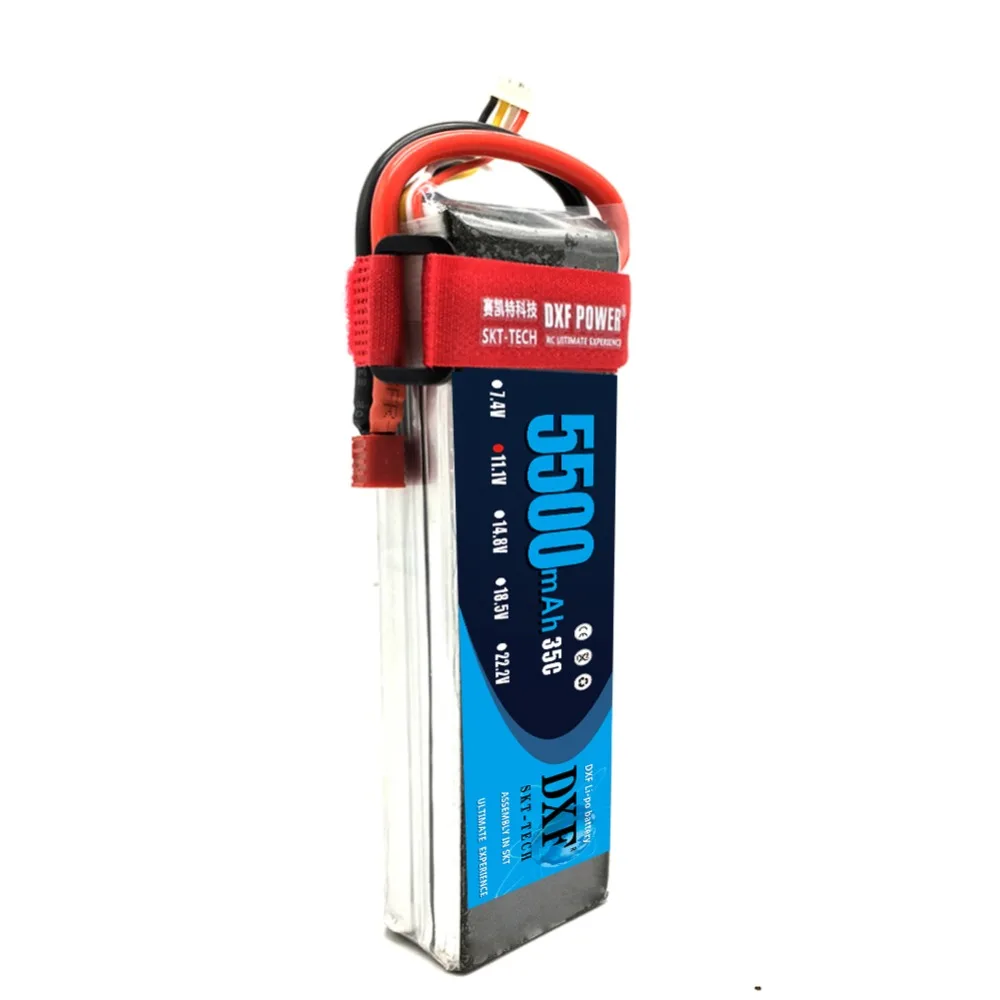 DXF 11 1 V 5500mAh 3S 35C Lipo RC Battery TRX Plug для радиоуправляемой модели дрона|rc battery|lipo rctrx plug |