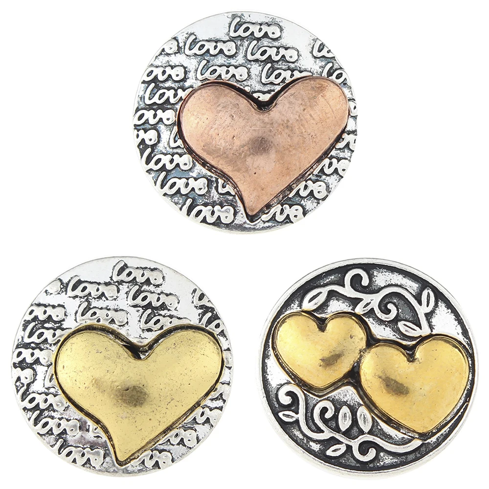 

JaynaLee 18-20mm Metal Ginger Snap Button Fit Ginger Snaps Bracelets Jewelry for women men gifts GJS4904