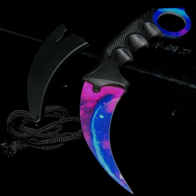 19 CS GO бабочка в ноже Karambit складной нож тренировочный нож подарок balisong Практичный Нож не заточенный металл - Цвет: 19